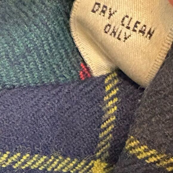 Amanda Smith Wool Green Plaid Blazer Size 8 - Picture 9 of 9